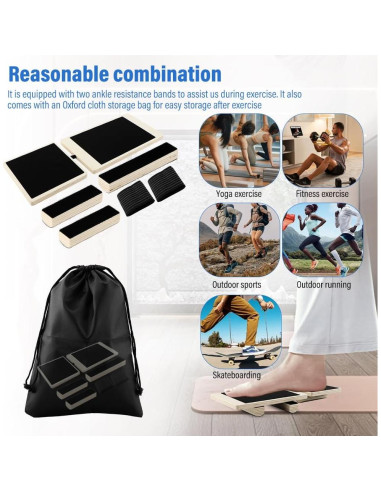 Tabla de Equilibrio Antideslizante Ranjaner para Rehabilitación