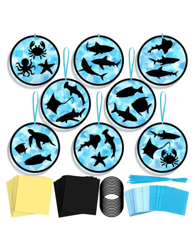 30 Piezas Atrapasueños de Papel Oceánico AmazingSpark DIY