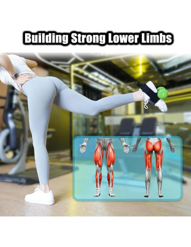 Accesorio de pie Aeryouei para mancuerna ajustable - Pesas de tobillo