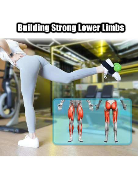 Accesorio de pie Aeryouei para mancuerna ajustable - Pesas de tobillo