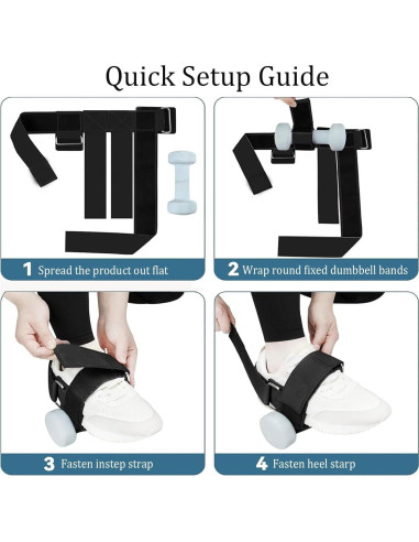 Accesorio de pie Aeryouei para mancuerna ajustable - Pesas de tobillo