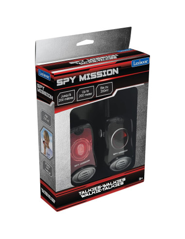 Walkie Talkies Lexibook Misión Espía 200m 2 Canales Niños
