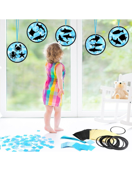 30 Piezas Atrapasueños de Papel Oceánico AmazingSpark DIY