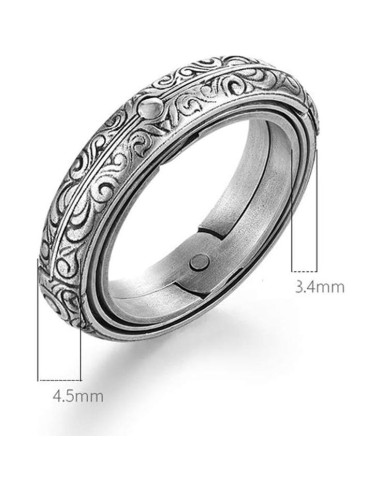 Anillo Astronómico JAJAFOOK Plateado Tamaño 8 - Regalo Elegante
