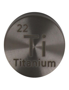 Disco de Metal de Titanio 24.26mm - Grosor 12.1mm - 25g