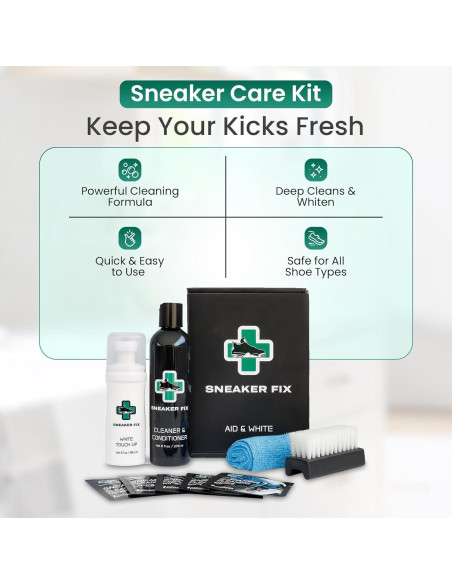 Kit de Limpieza de Zapatos - Limpiador Ecológico 236ml