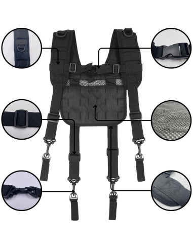 Tirantes Tácticos Dr.TOUGH Ajustables para Cinturón de Herramientas