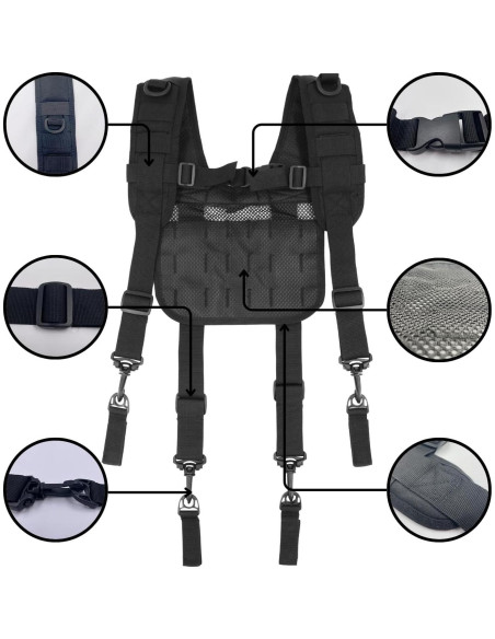 Tirantes Tácticos Dr.TOUGH Ajustables para Cinturón de Herramientas