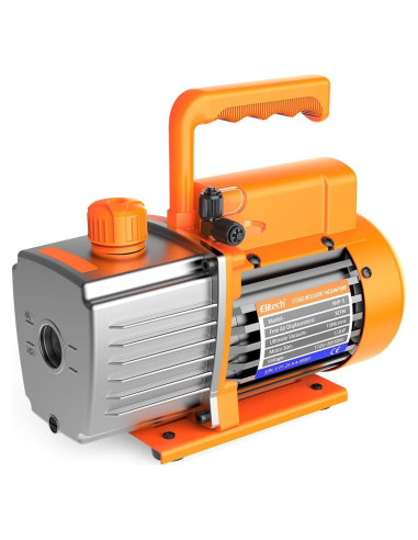 Bomba de Vacío Elitech NVP-5 5CFM 1/2HP para HVAC y Refrigeración