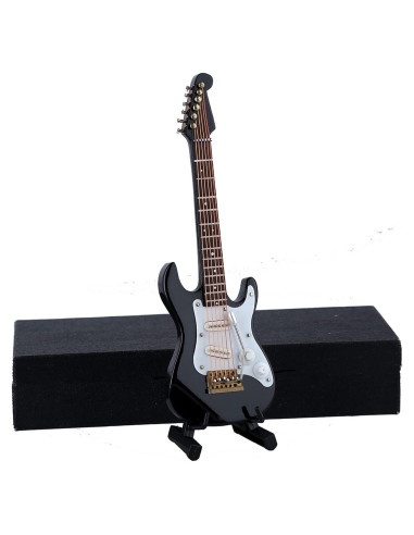 Guitarra Eléctrica Miniatura Seawoo con Soporte y Estuche