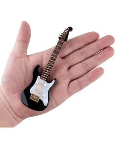 Guitarra Eléctrica Miniatura Seawoo con Soporte y Estuche 2