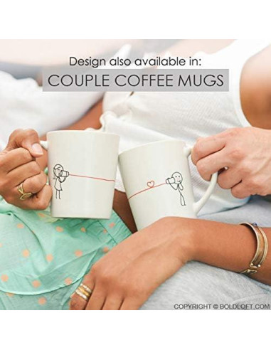 BoldLoft Fundas de Almohada para Parejas 50.8x76.2 cm - Regalos Románticos