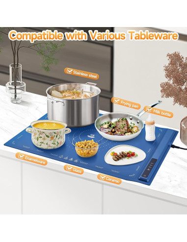 Alfombrilla Calentadora Eléctrica PHYSEN 1.36kg Plegable 3 Temperaturas