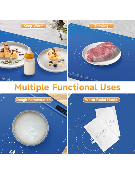 Alfombrilla Calentadora Eléctrica PHYSEN 1.36kg Plegable 3 Temperaturas