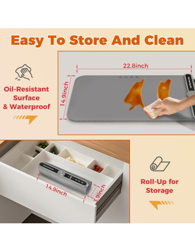 Alfombrilla Calentadora Eléctrica ONEANU 58.4cm Silicona 9 Niveles