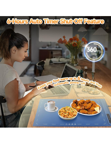 Alfombrilla Calentadora Eléctrica PHYSEN 1.36kg Plegable 3 Temperaturas