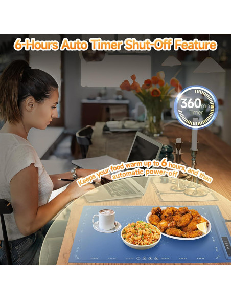 Alfombrilla Calentadora Eléctrica PHYSEN 1.36kg Plegable 3 Temperaturas