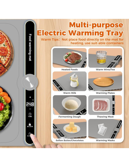 Alfombrilla Calentadora Eléctrica ONEANU 58.4cm Silicona 9 Niveles
