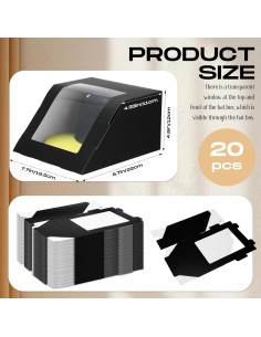 20 Cajas de Regalo para Sombreros Gilprop - Almacenamiento Plegable 2