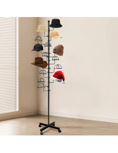 Soporte para Sombreros Montex 14 Ganchos Metal Negro 2