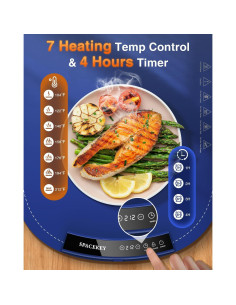 Alfombrilla Calentadora Eléctrica Spacekey 250W Silicona 58cm 2