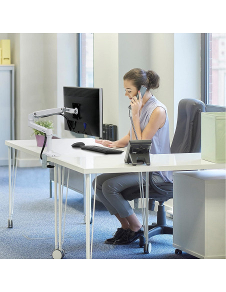 Brazo de Monitor Ergotron LX Blanco para Pantallas de 34"