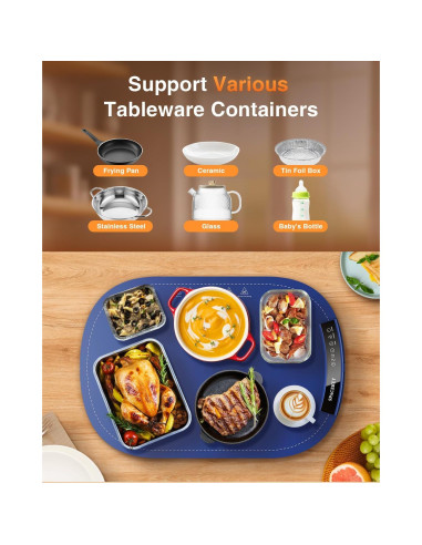 Alfombrilla Calentadora Eléctrica Spacekey 250W Silicona 58cm