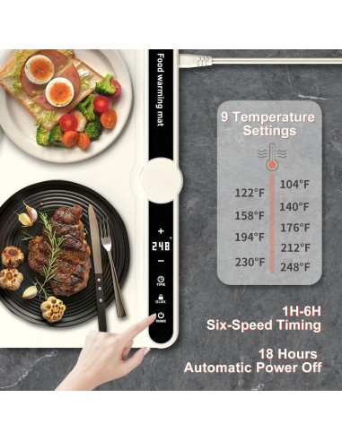 Alfombrilla Calentadora Eléctrica Chicwood 9 Niveles 120C