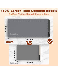 Alfombrilla Calentadora Eléctrica BERMOSO 91.44x40.64cm 6 Temperaturas 2