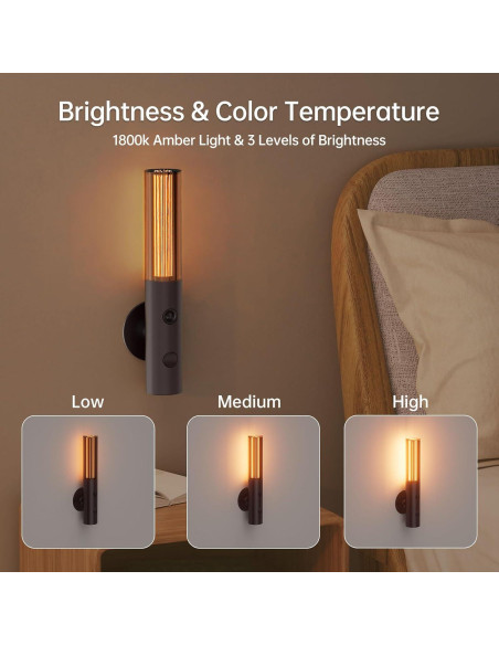 2 Pack Luces Nocturnas LED Koopala con Sensor de Movimiento