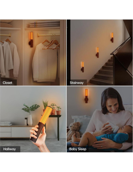 2 Pack Luces Nocturnas LED Koopala con Sensor de Movimiento