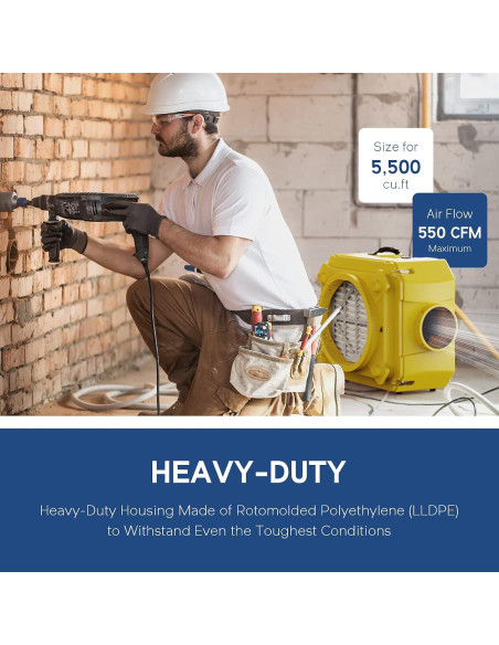 Limpiador de Aire HEPA AlorAir 550 Amarillo 3 Etapas