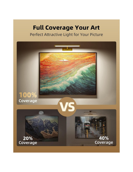 Luz de Imagen LED EZVALO 40.6cm Recargable Dimmable Dorada