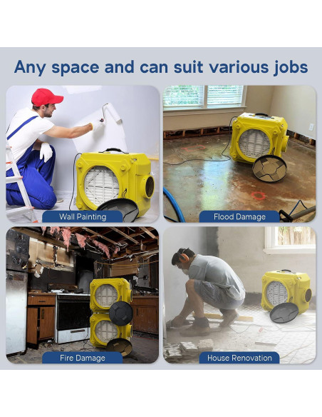 Limpiador de Aire HEPA AlorAir 550 Amarillo 3 Etapas