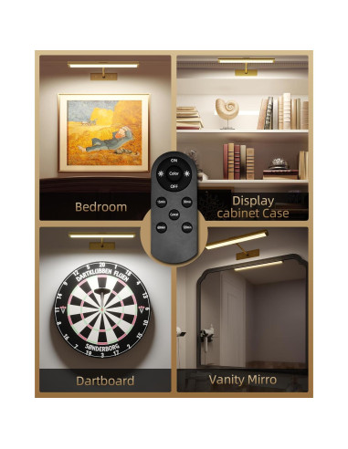 Luz de Imagen LED EZVALO 40.6cm Recargable Dimmable Dorada