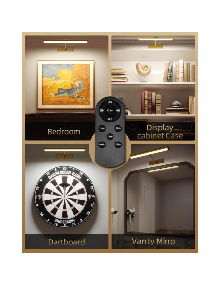 Luz de Imagen LED EZVALO 40.6cm Recargable Dimmable Dorada