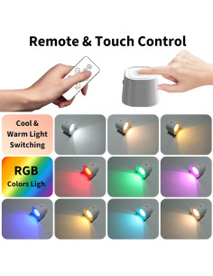 Lámpara de Pared LED Recargable Dengfire con Sensor de Movimiento 2