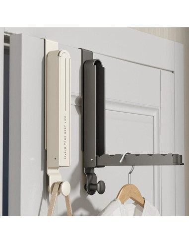 Secador de Ropa Plegable YTKJ Gris Espacial con Ganchos