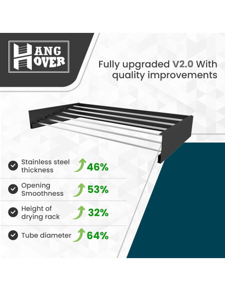 Perchero Plegable de Secado TCO ADVENTURES 40" Acero Inoxidable