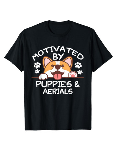 Camiseta Deportiva Motivado por Cachorros para Jugadores de Aéreos