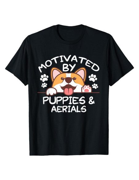 Camiseta Deportiva Motivado por Cachorros para Jugadores de Aéreos