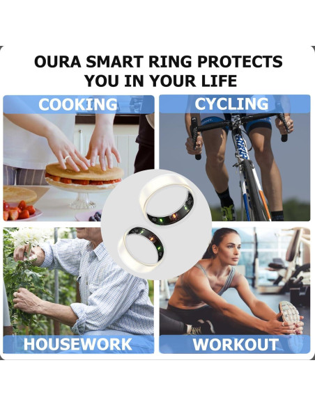 Cubierta de Silicona Weyrinice para Anillo Oura Gen 3/4 - Antirayaduras - Tamaño S