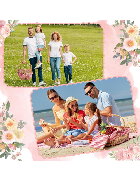 Cesta de Picnic de Mimbre Tiangrid para 2 Personas 42.9x34cm