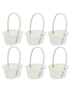 Canasta Tejida DOITOOL 6 Pcs 10.2 cm Almacenamiento Decoración