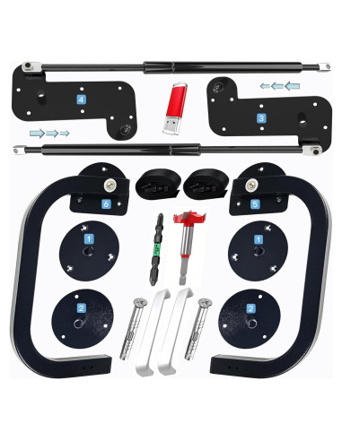 Kit de Cama Murphy Tlongxia King Plegable con Resorte Hidráulico