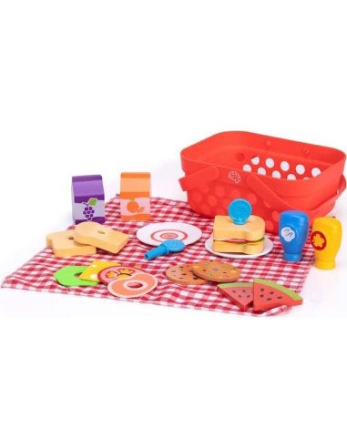 Conjunto de Cesta de Picnic de Juguete Fat Brain Toys - 1.25 kg