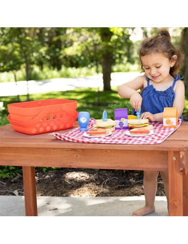 Conjunto de Cesta de Picnic de Juguete Fat Brain Toys - 1.25 kg