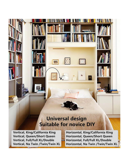 Kit de Cama Murphy Tlongxia King Plegable con Resorte Hidráulico