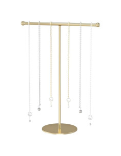 Soporte para Collares Julysky Dorado, Organizador de Joyería T