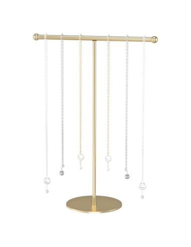 Soporte para Collares Julysky Dorado, Organizador de Joyería T